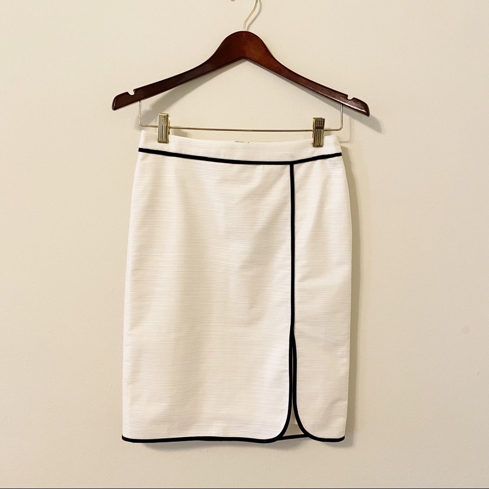 [NWT] Ann Taylor Petite Piped Textured Pencil Skirt